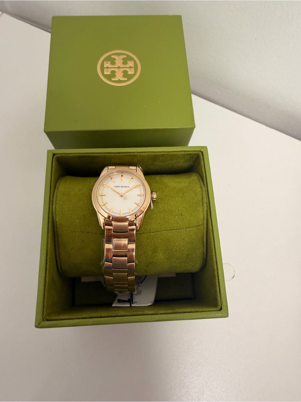 Tory Burch Women’s Gold-Tone Bracelet Watch – New With Tags & Box